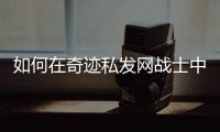 如何在奇迹私发网战士中提升战斗力